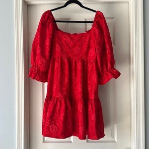 Entro Red Babydoll Dress Size L